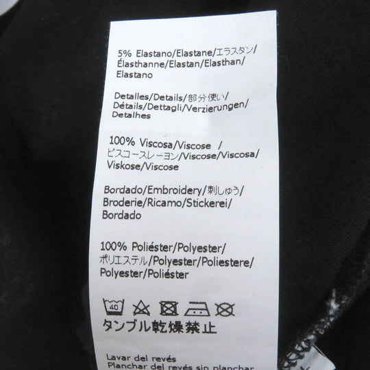 LOEWE Short sleeve T-shirt S848Y22X01 Main: 100% cotton, Part: 95% cotton, Part: 5% elastane, Part: 100% rayon, Part: 100% polyester black mens XL Used Authentic
