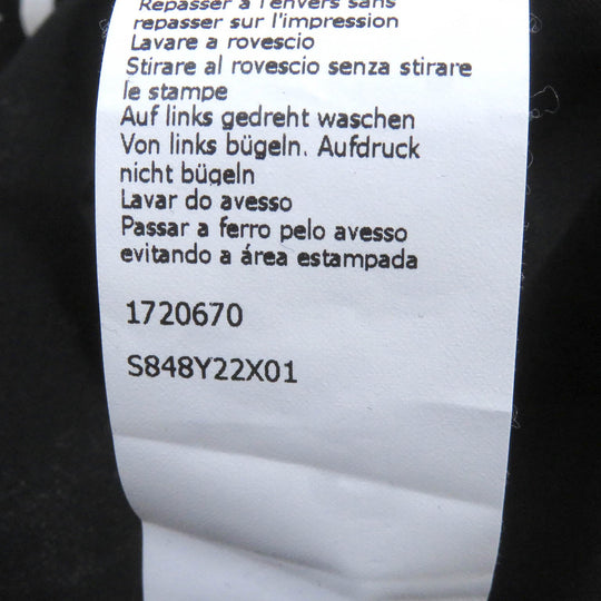 LOEWE Short sleeve T-shirt S848Y22X01 Main: 100% cotton, Part: 95% cotton, Part: 5% elastane, Part: 100% rayon, Part: 100% polyester black mens XL Used Authentic