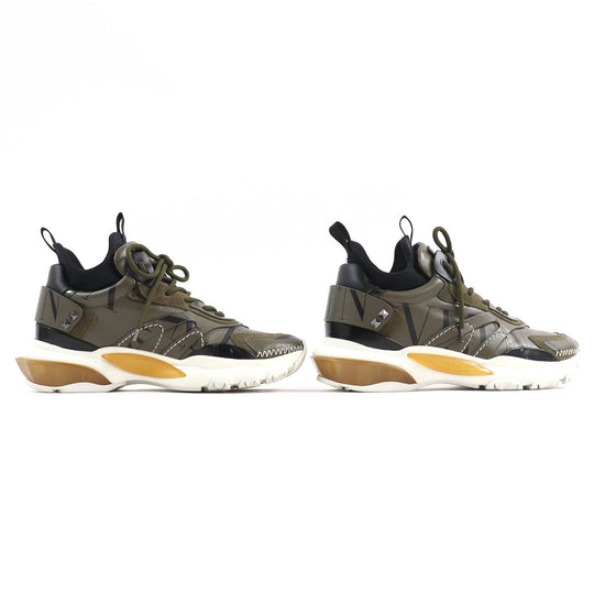 Valentino Garavani sneakers TRB39Y0 Leather, Suede khaki BOUNCE mens 40 Used Authentic