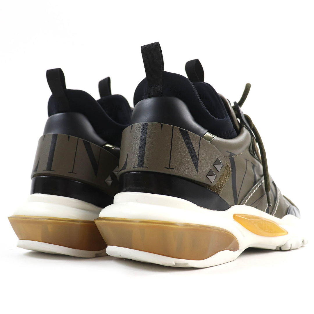 Valentino Garavani sneakers TRB39Y0 Leather, Suede khaki BOUNCE mens 40 Used Authentic