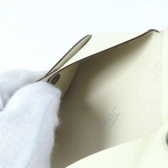 HERMES Card Case Main: Vaux Swift Nata Calvi Aviatris Women Used Authentic