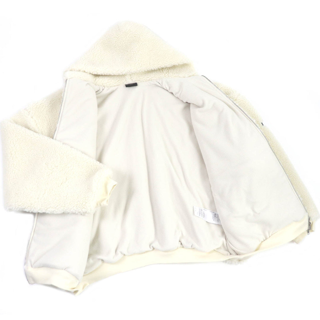 BALENCIAGA Blouson 768694 Main: 100% polyester, Part: 100% cotton Ivory mens 2 Used Authentic