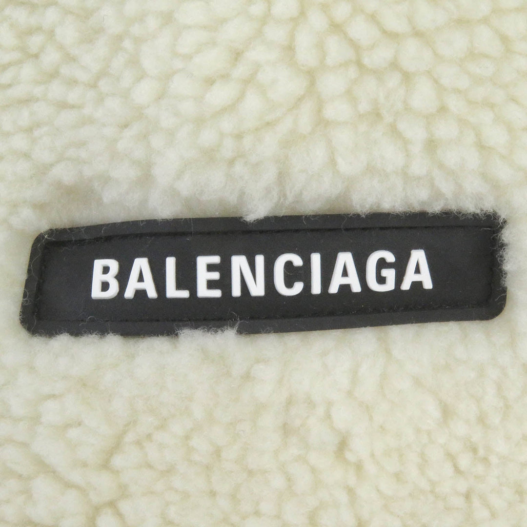 BALENCIAGA Blouson 768694 Main: 100% polyester, Part: 100% cotton Ivory mens 2 Used Authentic