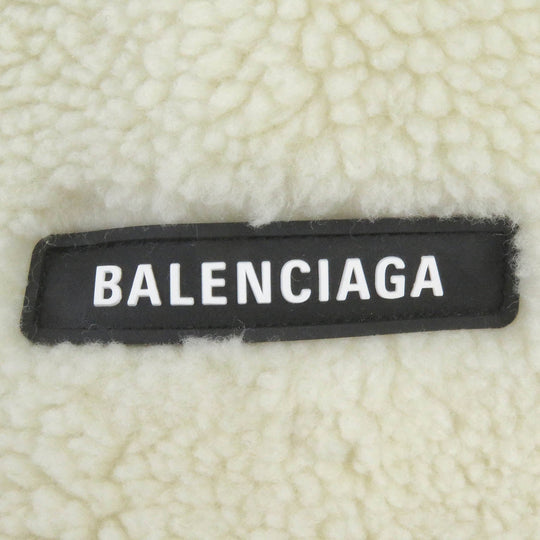 BALENCIAGA Blouson 768694 Main: 100% polyester, Part: 100% cotton Ivory mens 2 Used Authentic