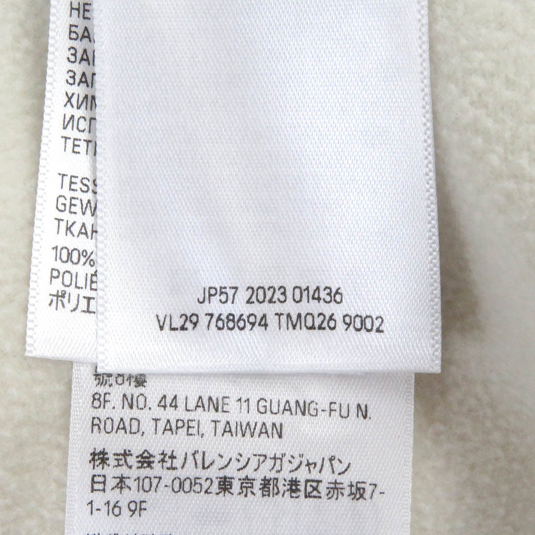 BALENCIAGA Blouson 768694 Main: 100% polyester, Part: 100% cotton Ivory mens 2 Used Authentic