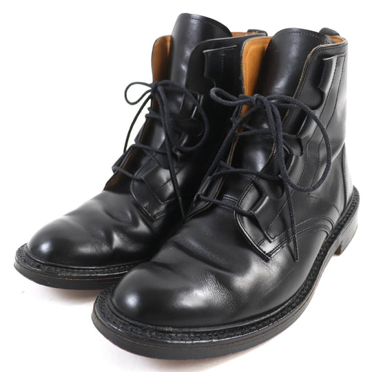 Tricker's boots M6253 Main: Leather black mens 8 1/2 Used Authentic
