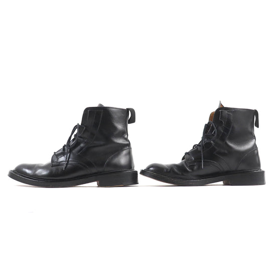 Tricker's boots M6253 Main: Leather black mens 8 1/2 Used Authentic