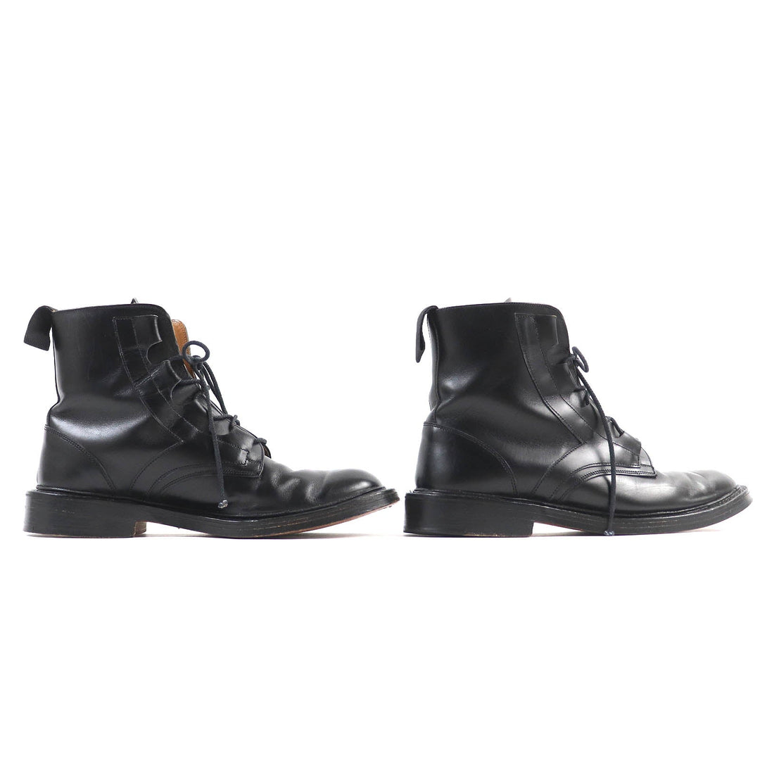Tricker's boots M6253 Main: Leather black mens 8 1/2 Used Authentic