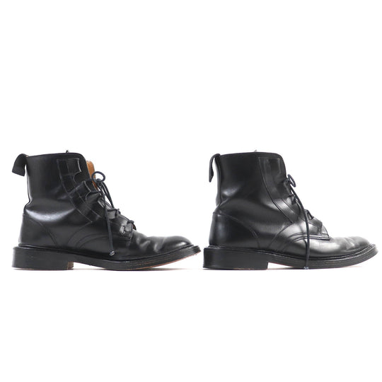 Tricker's boots M6253 Main: Leather black mens 8 1/2 Used Authentic