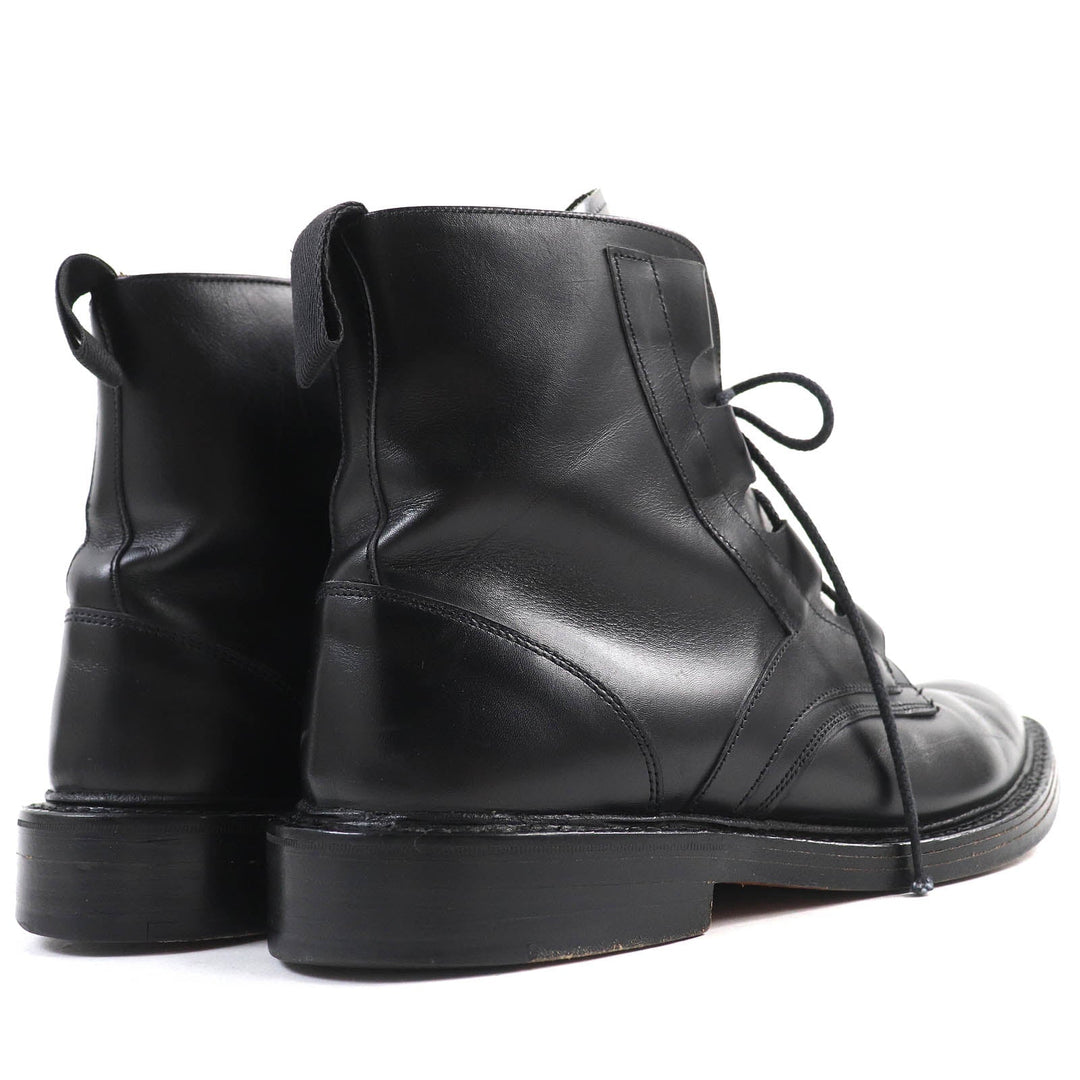 Tricker's boots M6253 Main: Leather black mens 8 1/2 Used Authentic