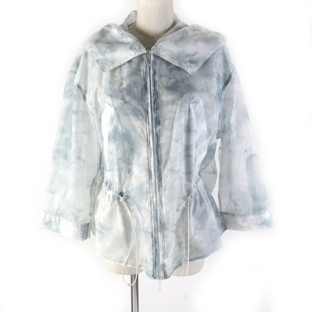 EMPORIO ARMANI Blouson 3R2B89 Outer: 100% polyamide (nylon), Lining: 100% polyamide (nylon) Light blue type Women 42 Used Authentic