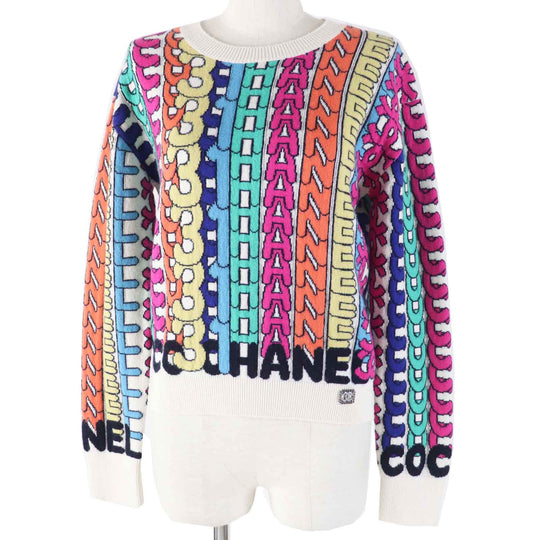 CHANEL knit P71599 Main: 100% cashmere, part: 99% cashmere, part: 1% elastane Multi Women 34 Used Authentic