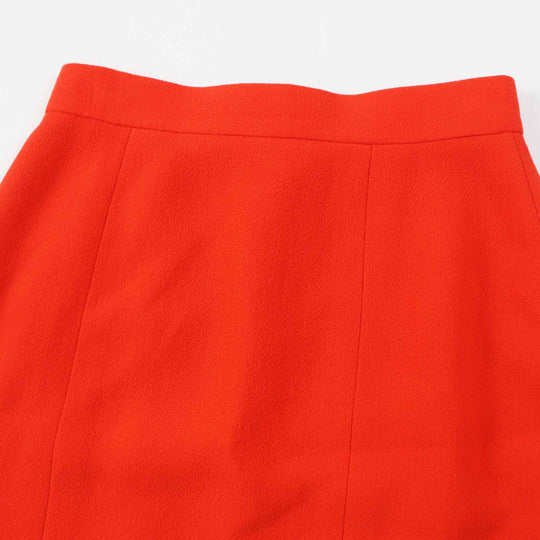 CHANEL setup Outer: 100% wool, Lining: 100% silk vermilion Women 40 Used Authentic
