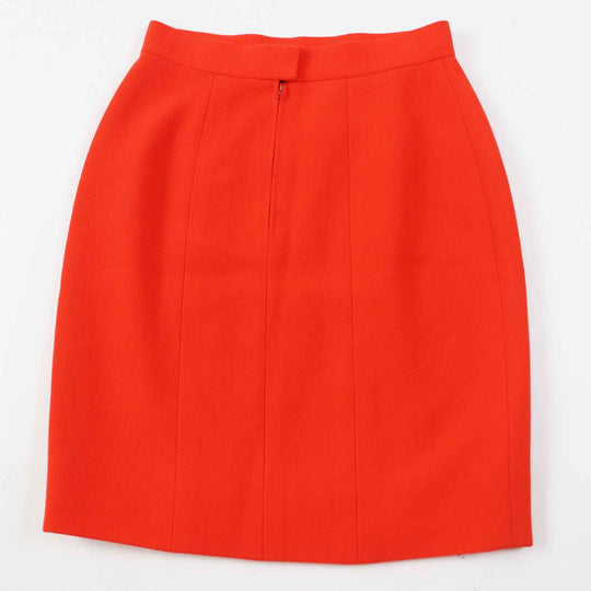 CHANEL setup Outer: 100% wool, Lining: 100% silk vermilion Women 40 Used Authentic