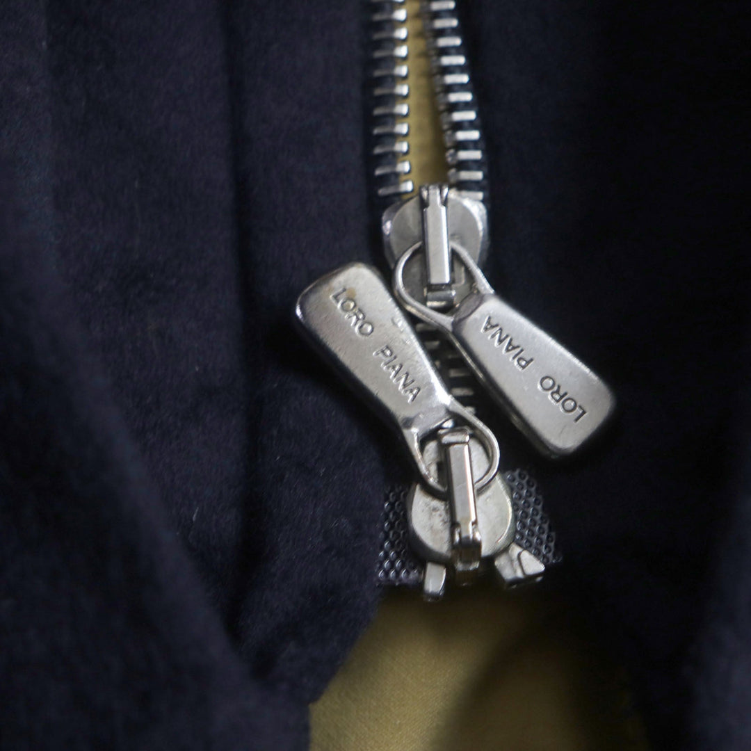 Loro Piana coat Outer: 100% cashmere, Filling: 100% polyester, Lining: 100% polyester Dark navy mens 50 Used Authentic
