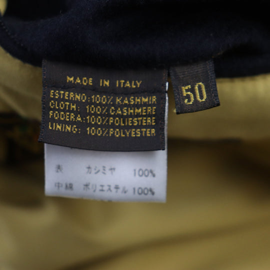 Loro Piana coat Outer: 100% cashmere, Filling: 100% polyester, Lining: 100% polyester Dark navy mens 50 Used Authentic