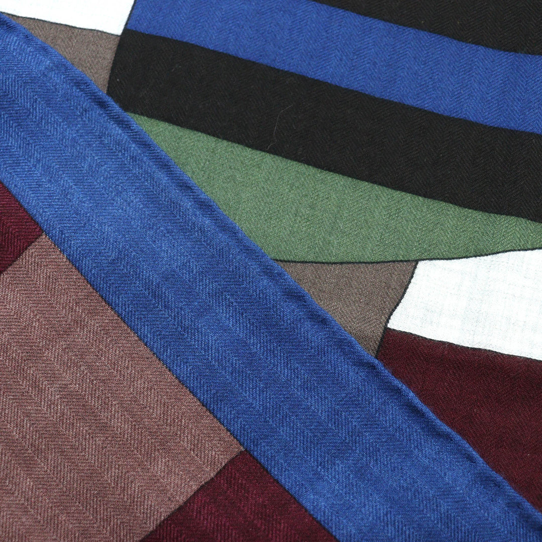 HERMES scarf 242708S Main: 70% cashmere, Main: 30% silk Brown ROCABAR Women Used Authentic