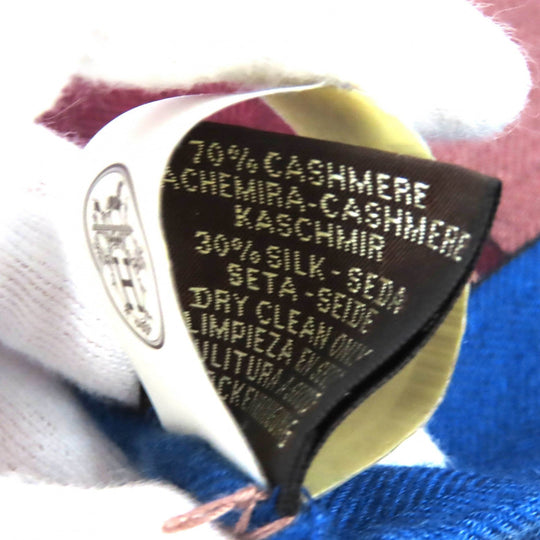 HERMES scarf 242708S Main: 70% cashmere, Main: 30% silk Brown ROCABAR Women Used Authentic