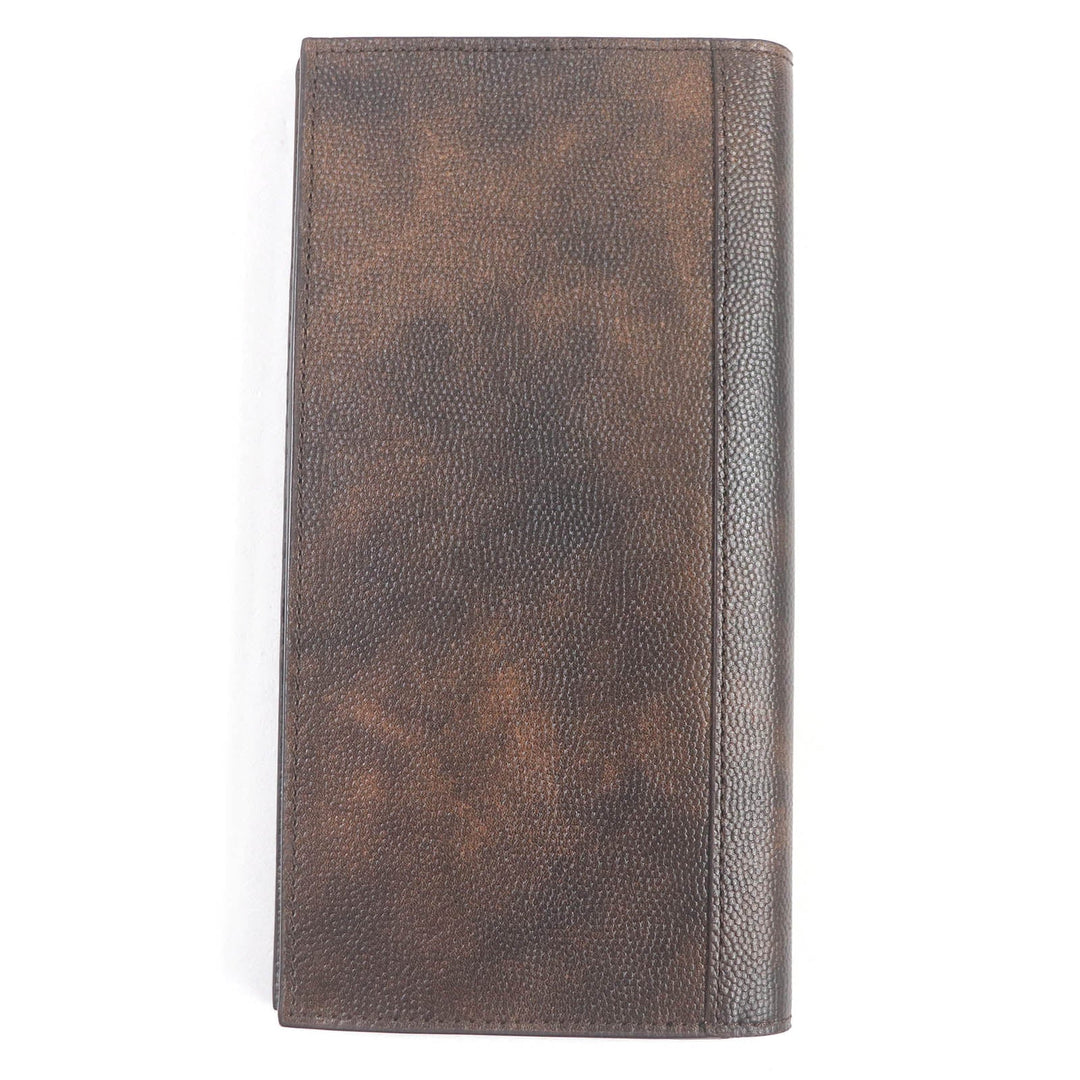 John Lobb Long Wallet Purse Main: Leather Brown CAVIA YEN WALLET mens Used Authentic