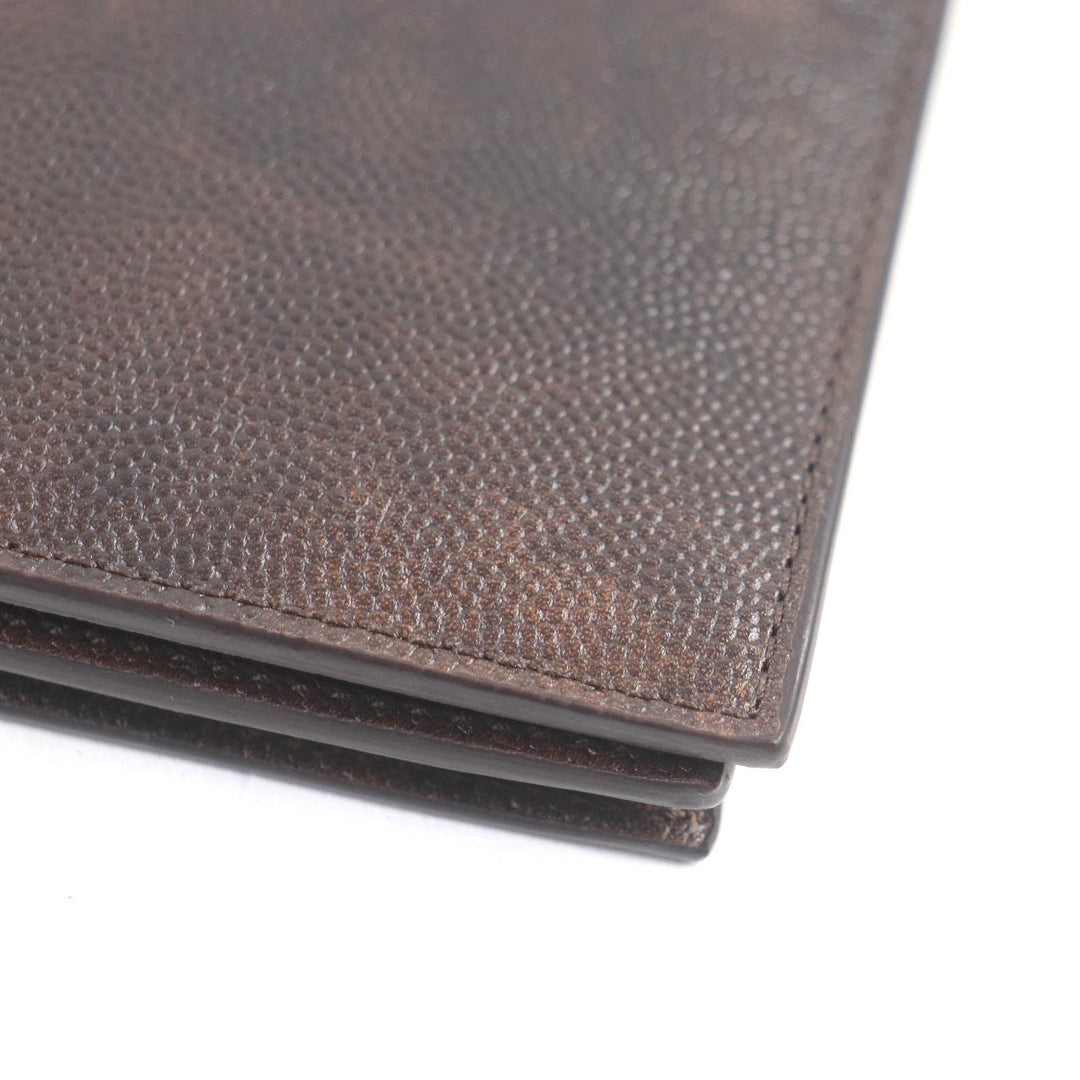 John Lobb Long Wallet Purse Main: Leather Brown CAVIA YEN WALLET mens Used Authentic