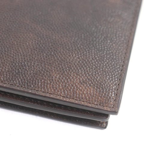 John Lobb Long Wallet Purse Main: Leather Brown CAVIA YEN WALLET mens Used Authentic