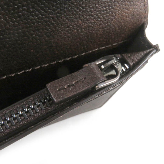 John Lobb Long Wallet Purse Main: Leather Brown CAVIA YEN WALLET mens Used Authentic