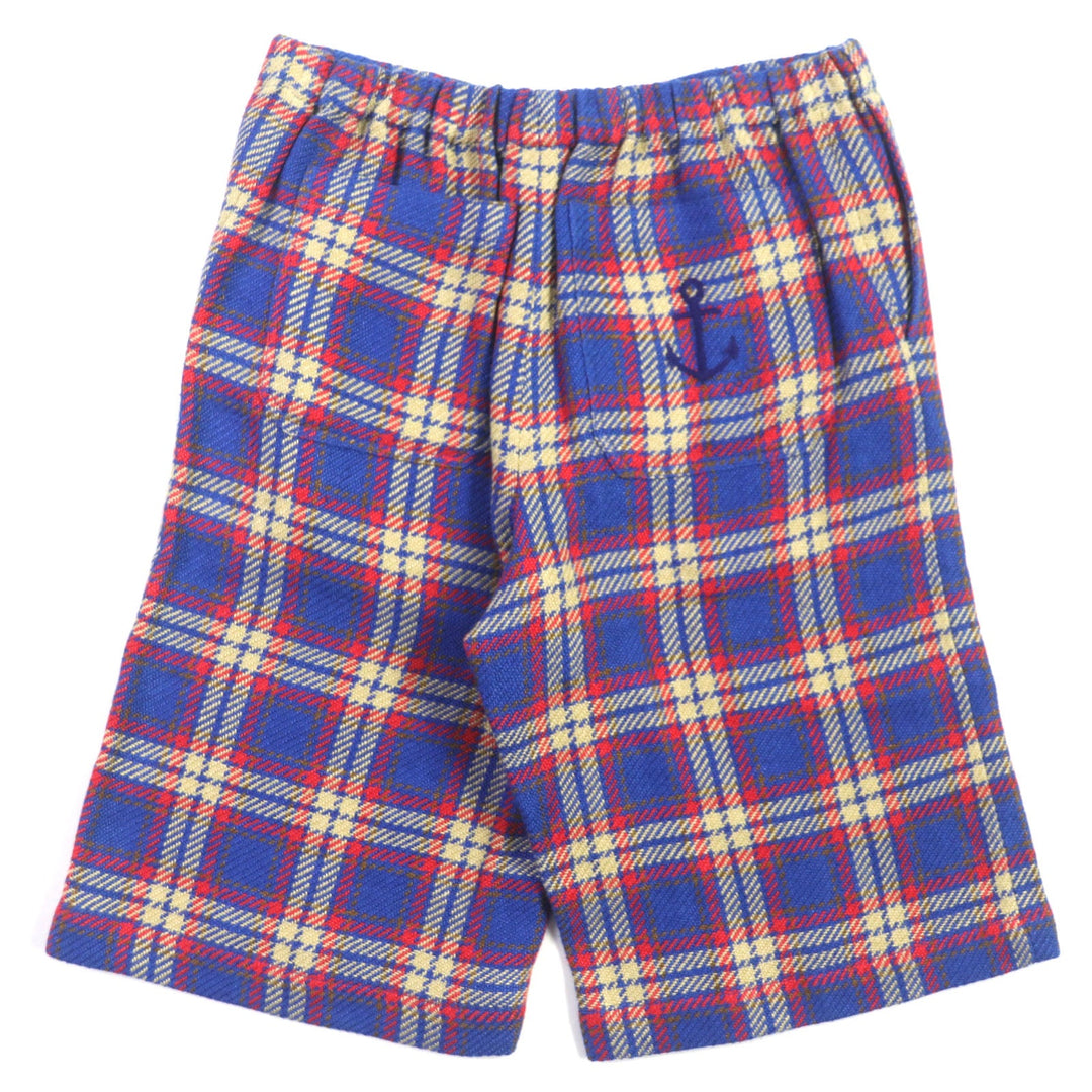 GUCCI Shorts 630590 Outer material: 93% linen, Outer material: 7% cotton, Part: 60% polyester, Part: 40% acrylic blue multi mens 44 Used Authentic