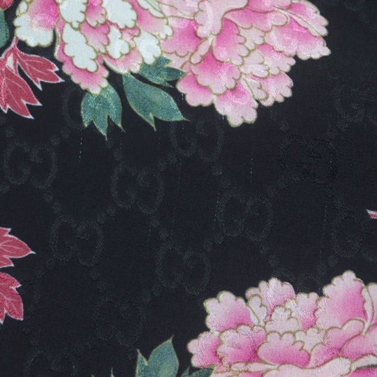 GUCCI Shorts 624399 Main: 100% silk Black pink mens 44 Used Authentic