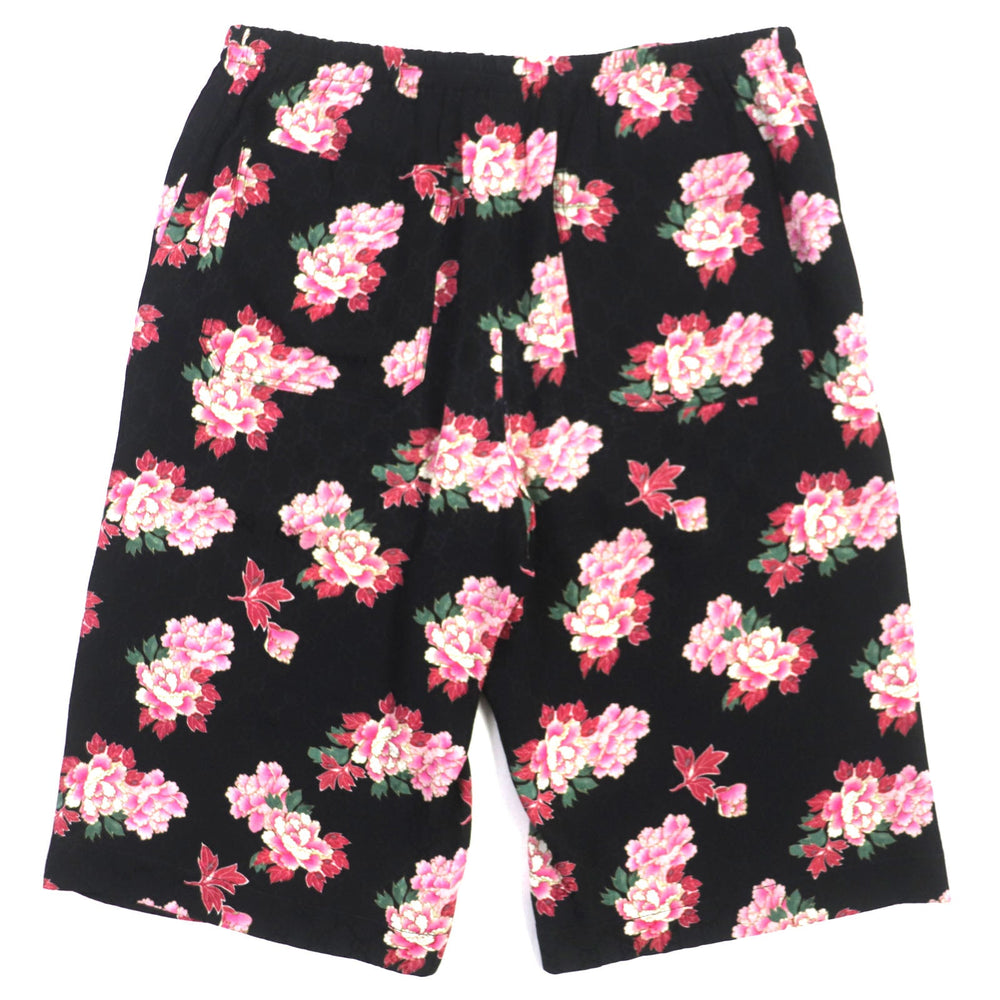 GUCCI Shorts 624399 Main: 100% silk Black pink mens 44 Used Authentic