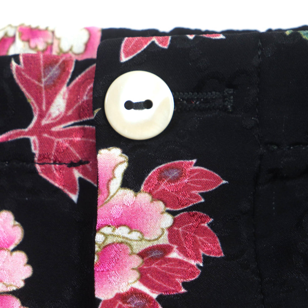 GUCCI Shorts 624399 Main: 100% silk Black pink mens 44 Used Authentic