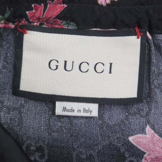GUCCI Shorts 624399 Main: 100% silk Black pink mens 44 Used Authentic