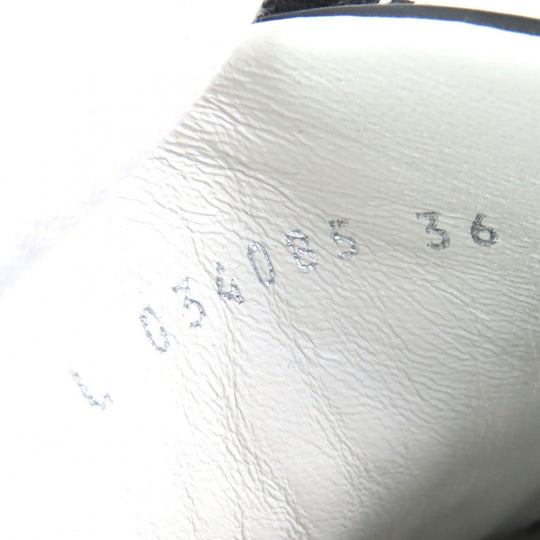 CHANEL Low cut sneakers G34085 Main: Leather Black White Women 36 Used Authentic