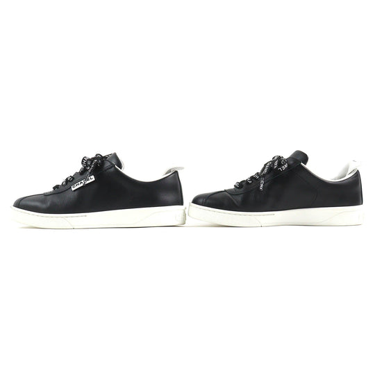 CHANEL Low cut sneakers G34085 Main: Leather Black White Women 36 Used Authentic