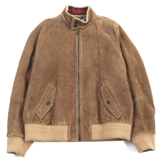GUCCI Blouson 573544 Outer: goat leather, part: 94% wool, part: 5% nylon, part: 1% polyurethane, lining: 100% rayon Brown mens 46 Used Authentic