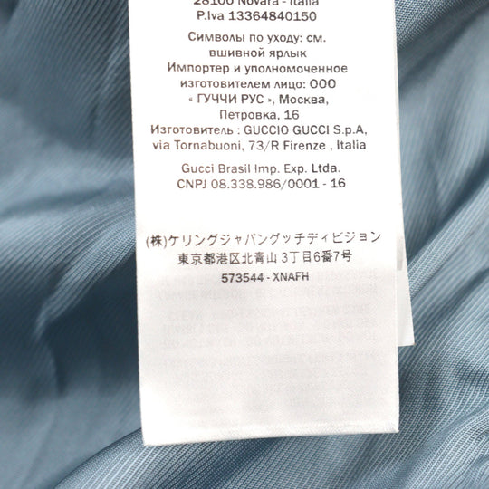 GUCCI Blouson 573544 Outer: goat leather, part: 94% wool, part: 5% nylon, part: 1% polyurethane, lining: 100% rayon Brown mens 46 Used Authentic