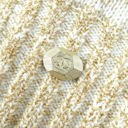 CHANEL knit 19A  P61670 Main: 67% cashmere, Main: 17% polyester, Main: 6% silk, Main: 5% mohair, Main: 3% polyamide Beige multicolor Women 38 Used Authentic