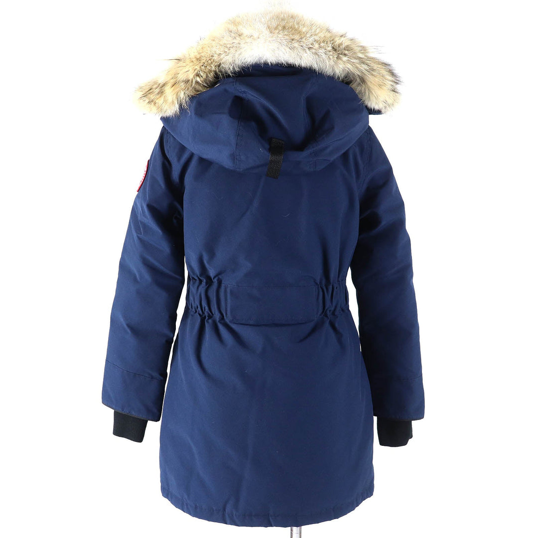 CANADA GOOSE down coat 6660LA Outer: 85% polyester, Outer: 15% cotton, Lining: 100% nylon, Filling: 80% down, Filling: 20% feather Navy blue TRILLIUM PARKA Trillium Hoodie Women S Used Authentic