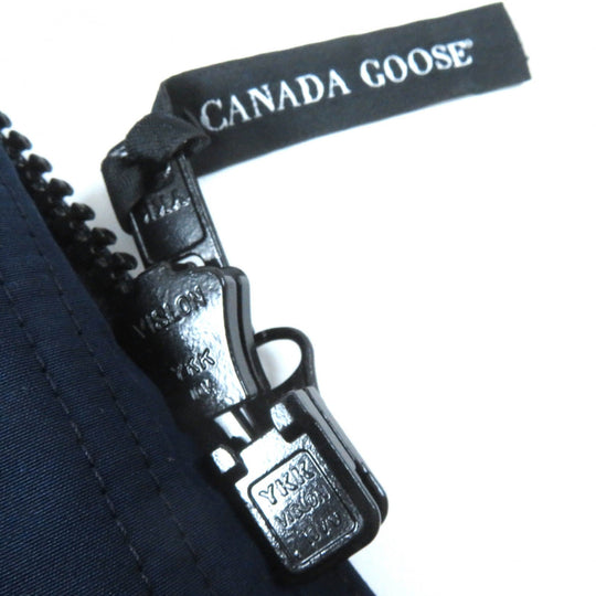 CANADA GOOSE down coat 6660LA Outer: 85% polyester, Outer: 15% cotton, Lining: 100% nylon, Filling: 80% down, Filling: 20% feather Navy blue TRILLIUM PARKA Trillium Hoodie Women S Used Authentic