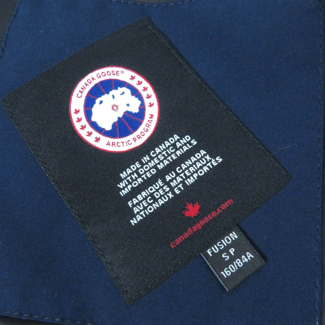 CANADA GOOSE down coat 6660LA Outer: 85% polyester, Outer: 15% cotton, Lining: 100% nylon, Filling: 80% down, Filling: 20% feather Navy blue TRILLIUM PARKA Trillium Hoodie Women S Used Authentic