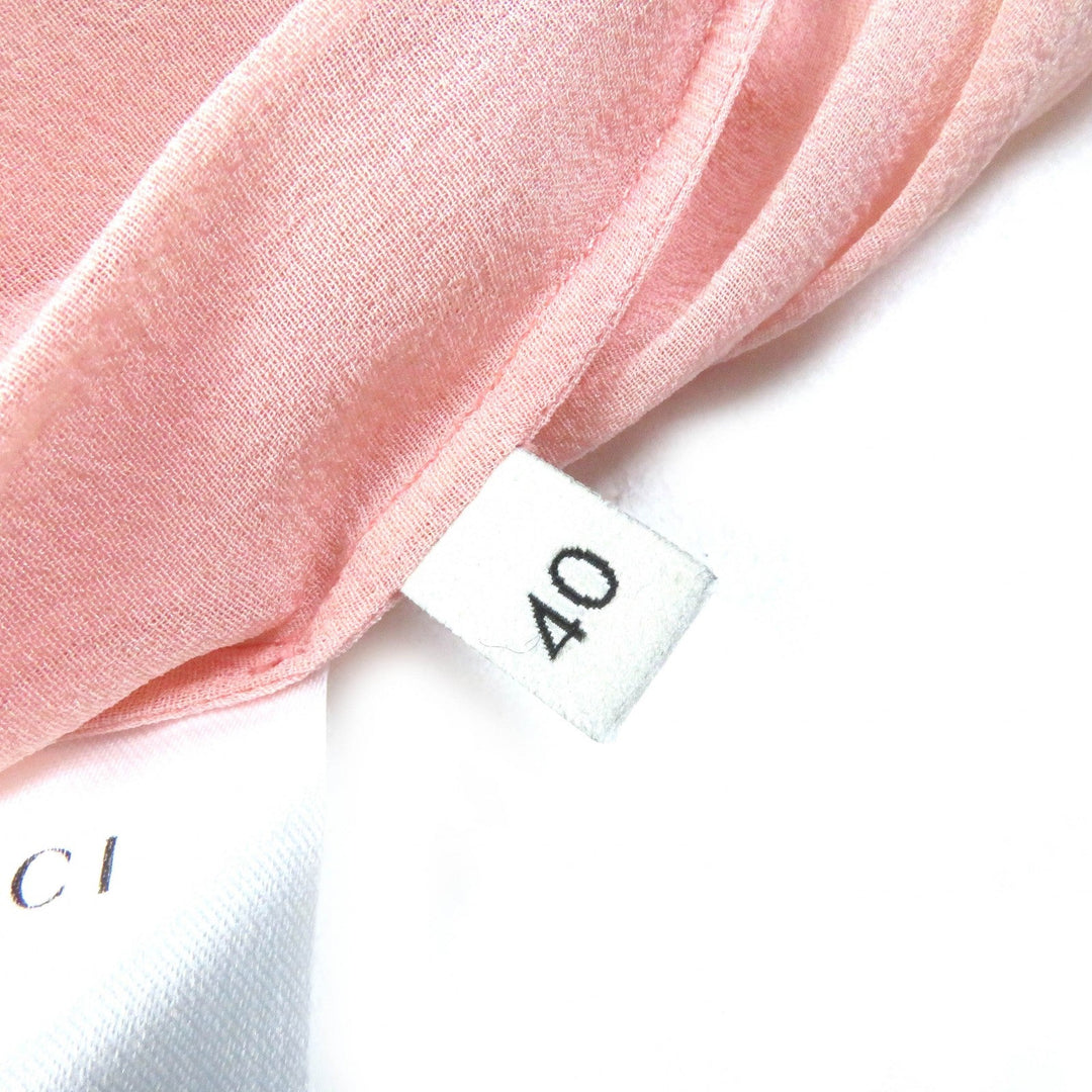 GUCCI skirt Outer: 90% wool, Outer: 9% nylon, Outer: 1% polyurethane, Part: 90% silk, Part: 10% elastane pink Women 40 Used Authentic