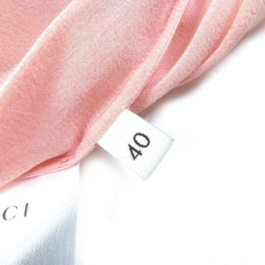 GUCCI skirt Outer: 90% wool, Outer: 9% nylon, Outer: 1% polyurethane, Part: 90% silk, Part: 10% elastane pink Women 40 Used Authentic
