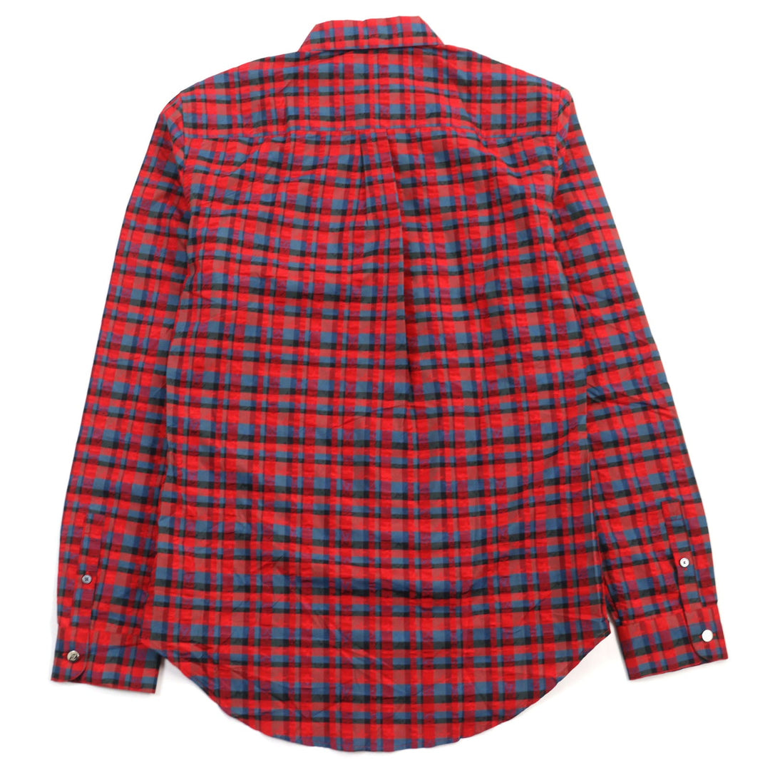 LOUIS VUITTON Long sleeve shirt H4SH10SNP Main: 100% silk Red type mens XS Used Authentic