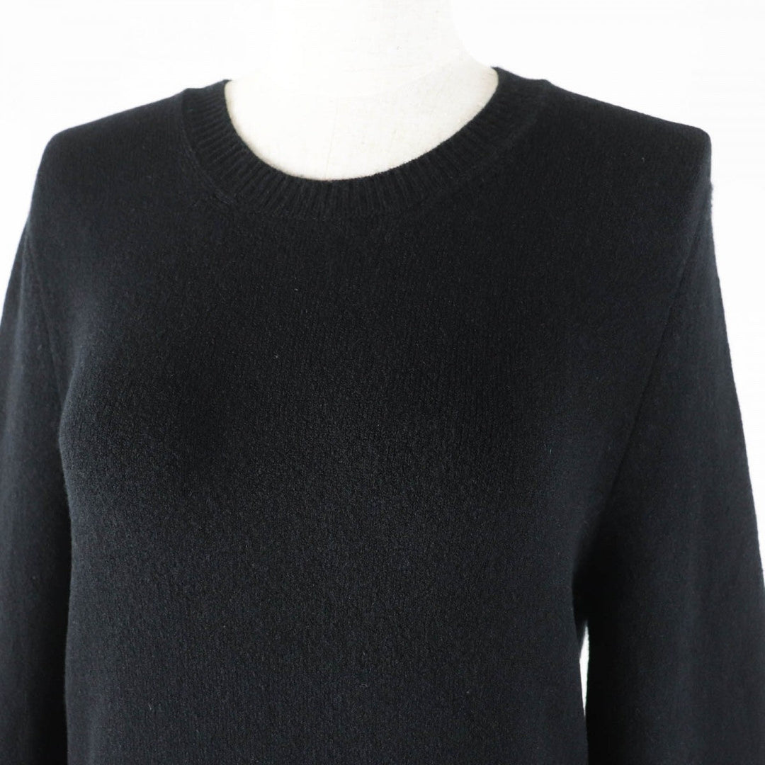 PRADA knit Main: 95% cashmere, Main: 4% polyamide, Main: 1% elastane black Women 42 Used Authentic
