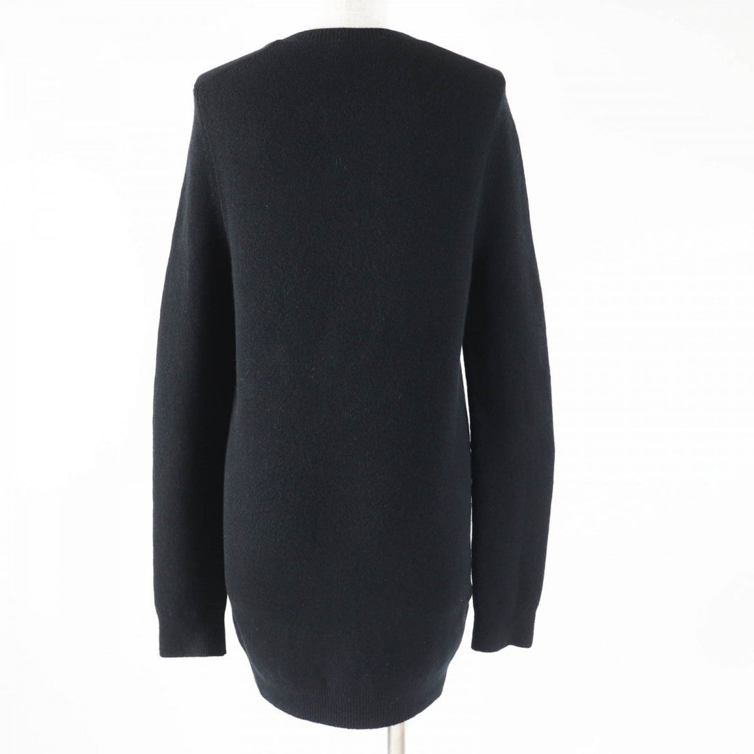 PRADA knit Main: 95% cashmere, Main: 4% polyamide, Main: 1% elastane black Women 42 Used Authentic