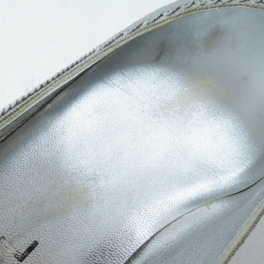 CHANEL pumps G26326 Main: Canvas, Main: Sequins Black Silver Women 38 Used Authentic