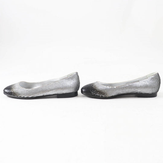 CHANEL pumps G26326 Main: Canvas, Main: Sequins Black Silver Women 38 Used Authentic