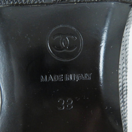 CHANEL pumps G26326 Main: Canvas, Main: Sequins Black Silver Women 38 Used Authentic