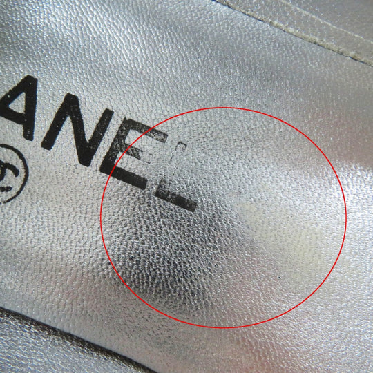 CHANEL pumps G26326 Main: Canvas, Main: Sequins Black Silver Women 38 Used Authentic
