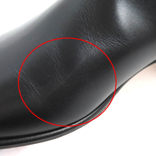 HERMES boots 162133Z Main: Leather black Neo Women 37 Used Authentic