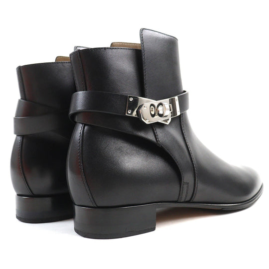 HERMES boots 162133Z Main: Leather black Neo Women 37 Used Authentic